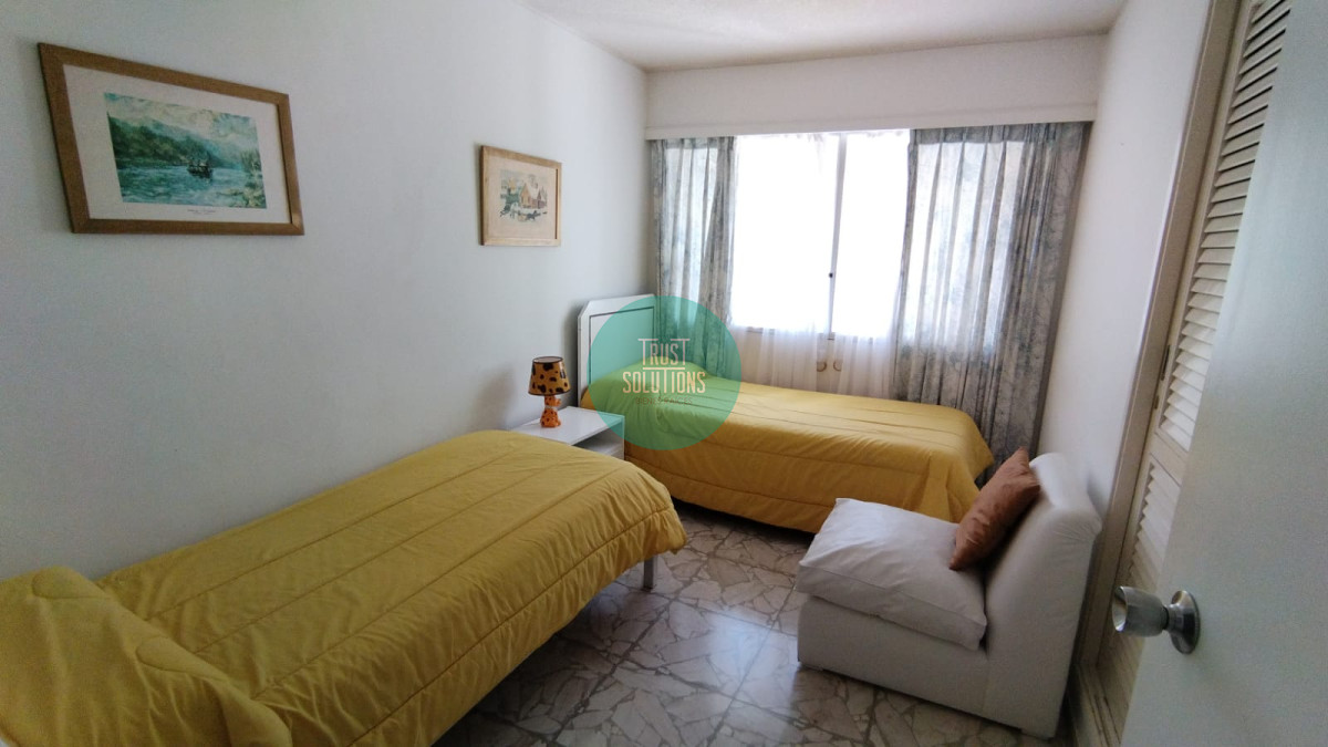 Apartamento ID.65 - Alquiler temporada Apto Punta Mansa frente al mar 3D dep de servicio