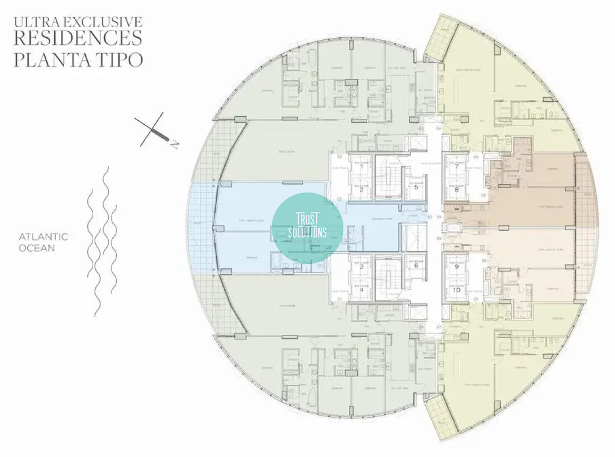 Apartamento ID.670 - Venta Apartamento Punta Piso Espectacular Torre Trump 3 suites, Dep.Serv. 
