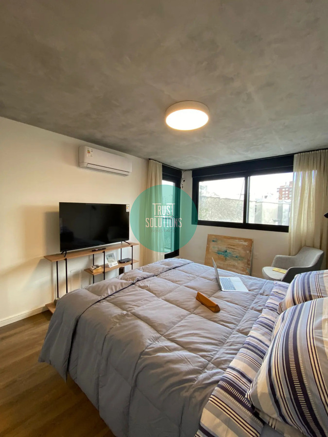 Apartamento ID.942 - Venta Ap.Pocitos 1D Terraza Ed.Bull con alta renta