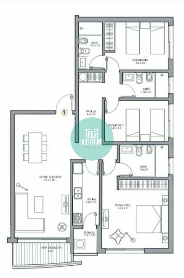 Apartamento ID.548 - Venta Apto 2D Mansa Punta con Amenities Piso alto en pozo 