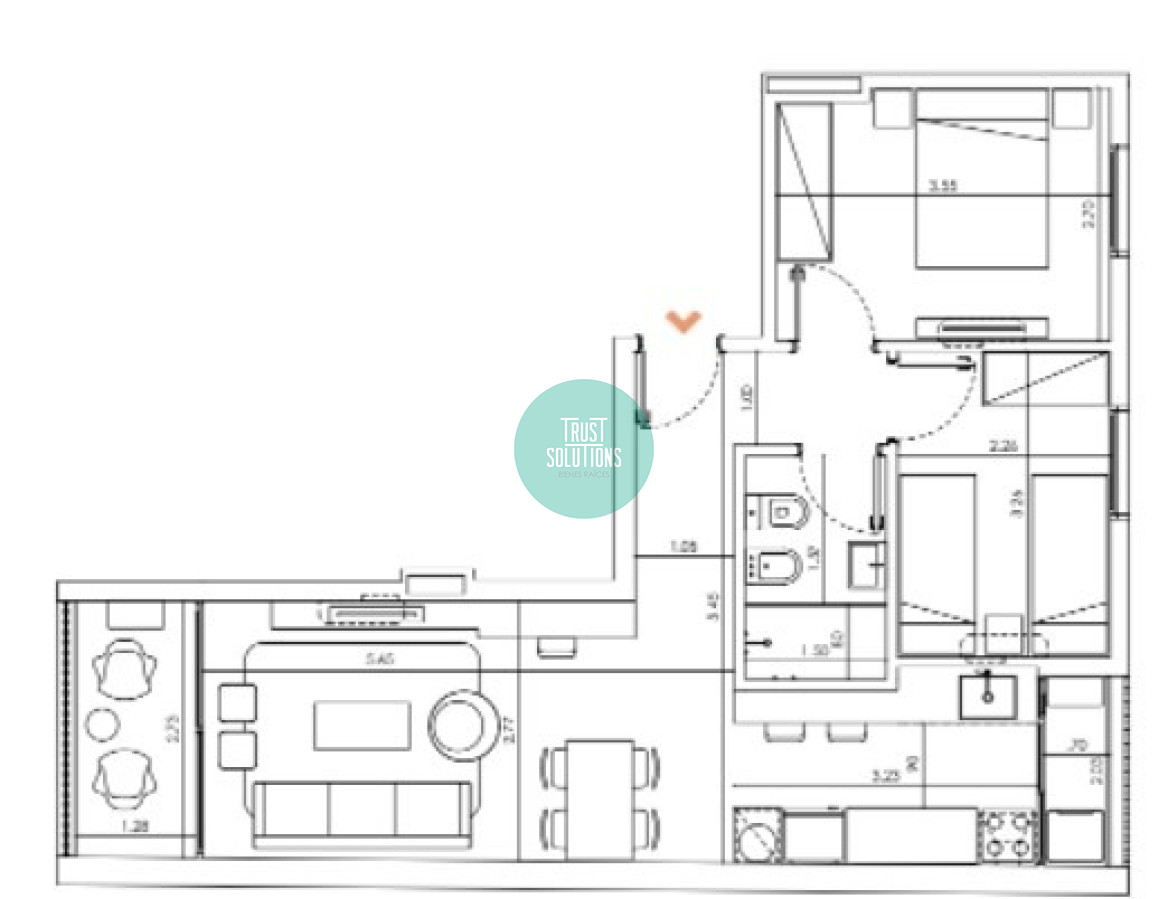 Apartamento ID.75 - Venta Barrio Sur 2D Ed.01 Sync terraza amenities a estrenar