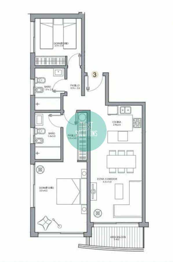 Apartamento ID.549 - Venta Apto 2D Mansa Punta  con Amenities Piso alto en pozo 