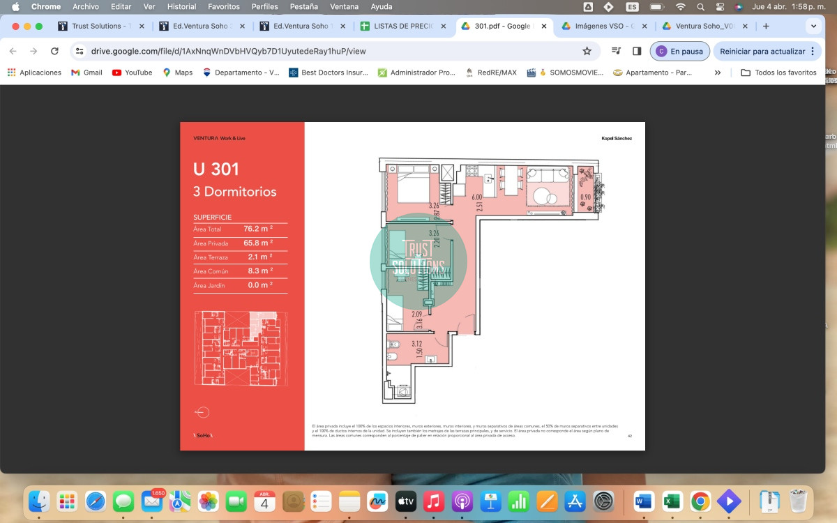 Apartamento ID.824 - Venta Ap.Cordón 3D Amenities Ed.Ventura SOHO 