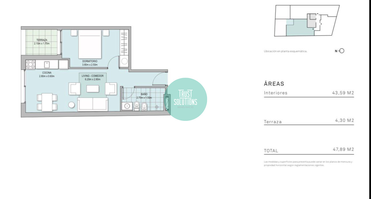 Apartamento ID.1819 - Oportunidad con renta Palermo venta 1 dormitorio 