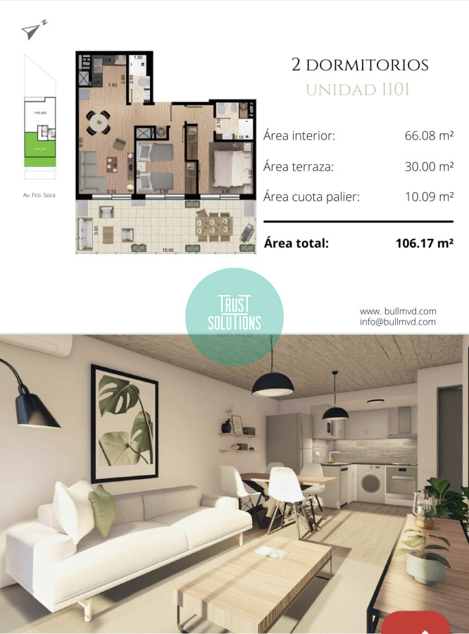 Apartamento ID.1512 - ESTUPENDO APARTAMENTO EN VENTA EN EL CORAZÓN DE POCITOS