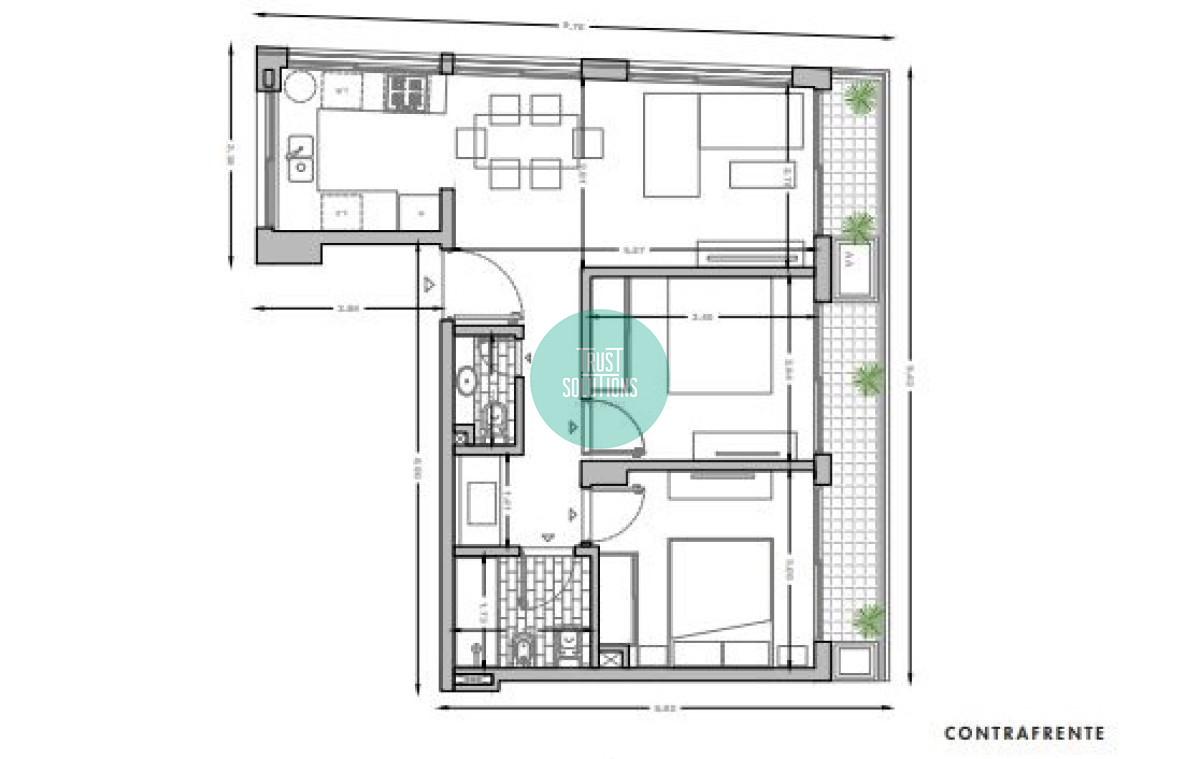 Apartamento ID.1307 - Venta Ap.Pocitos Nuevo 2D 2B Suite Ed.Categoría Amenities frente al mar