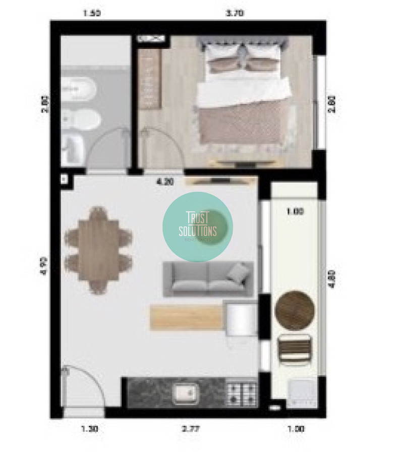 Apartamento ID.1073 - Venta Ap.Cordón 1D 1B Interno Terraza Amenities LEY VIS