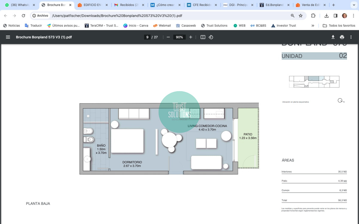 Apartamento ID.1177 - Venta Monoambiente Punta Carretas