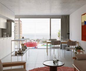 Venta Apartamento Barrio Sur 3Da pasos rambla Ed.Pres Maúa en construcción