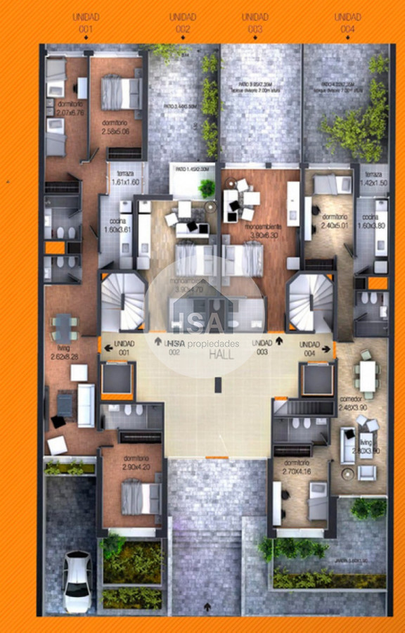 Apartamento ID.39 - Apartamento A Estrenar 3 Dormitorios Con Garaje, Barrio Pocitos Nuevo