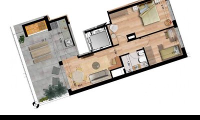 Venta Apartamento Dos Dormitorios, Barrio Córdon