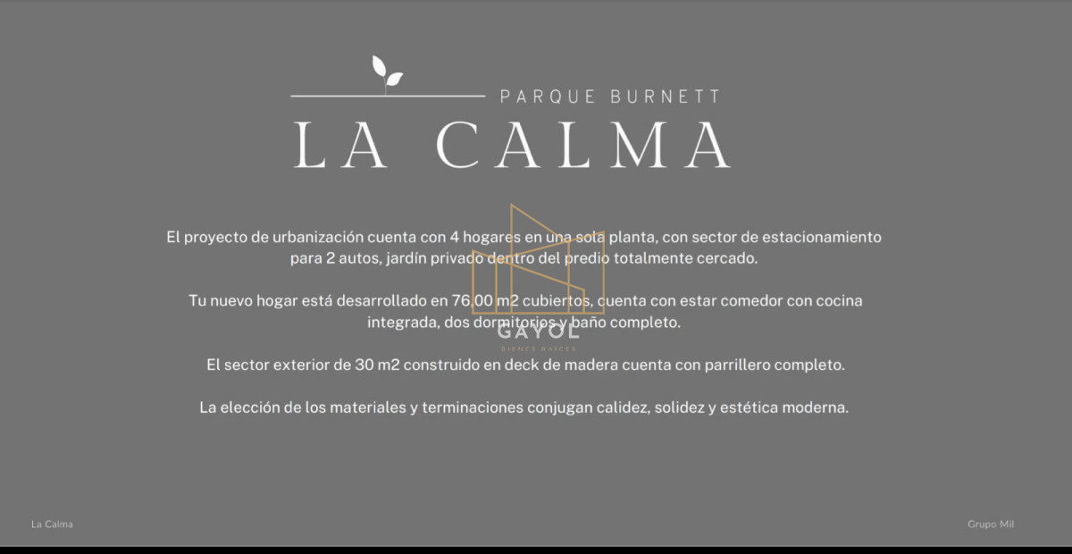 Casa ID.488 - Casa a estrenar de 2 dormitorios, patio con parrillero. Construcción tradicional.