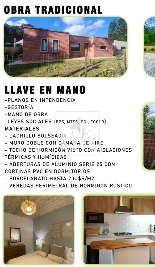 Casa ID.50 - Precio en pozo. Casa construcción tradicional en Maldonado.