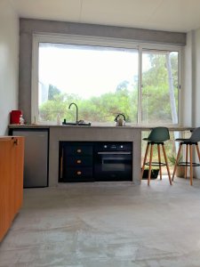 Mini loft con patio privado.
