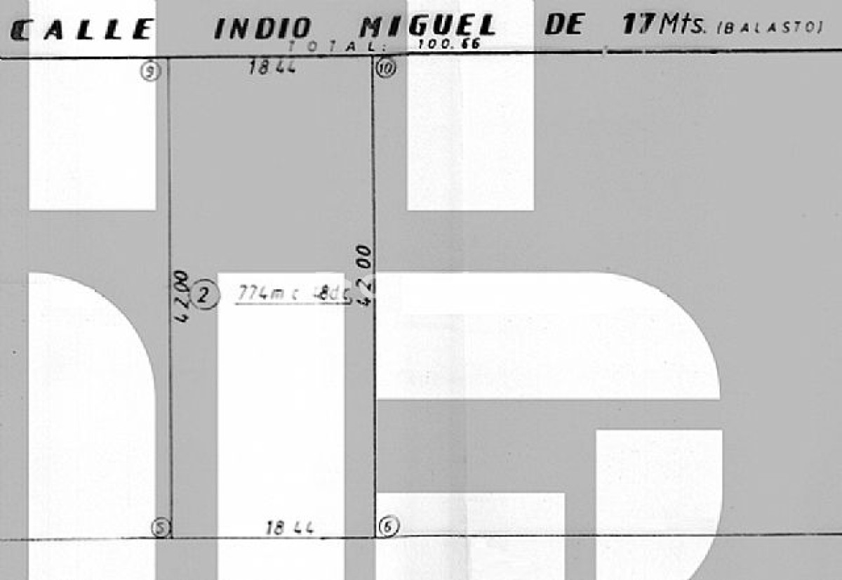 Terreno ID.410 - Indio Miguel casi Francisco Bonilla