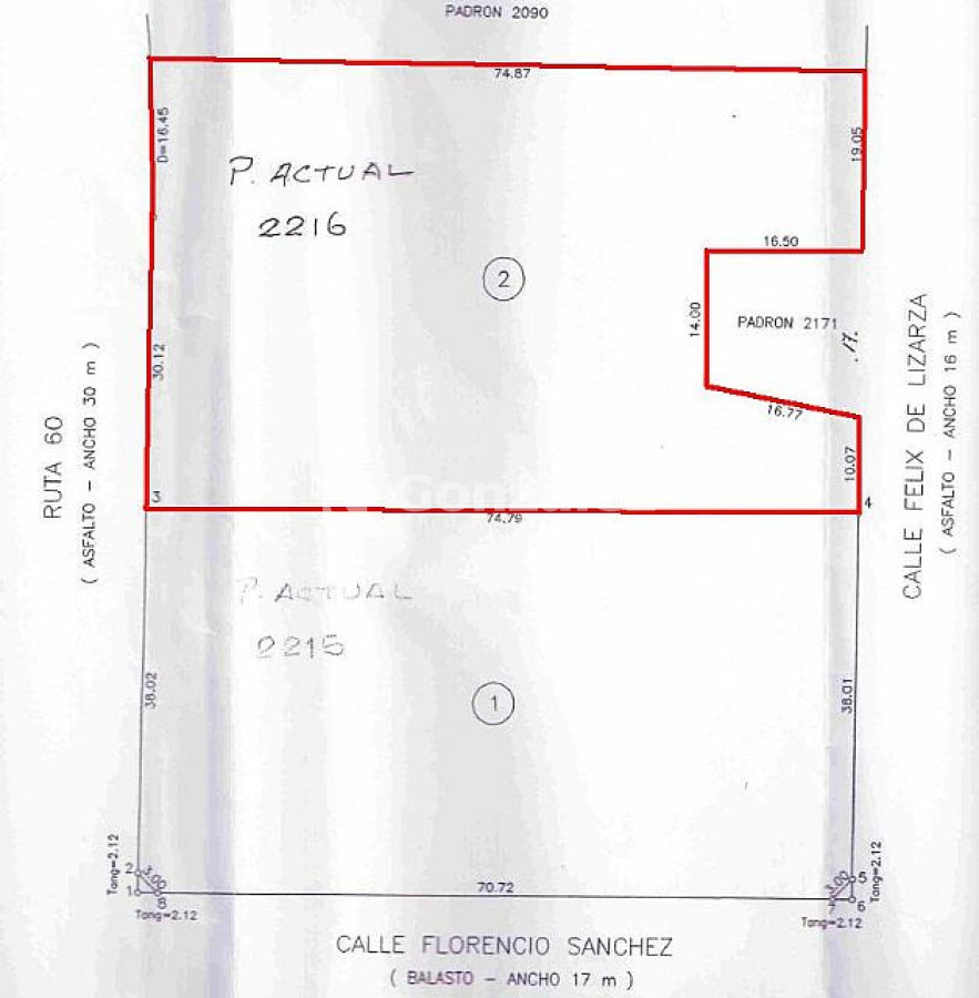 Terreno ID.412 - RUTA 60 C/ FLORENCIO SANCHEZ
