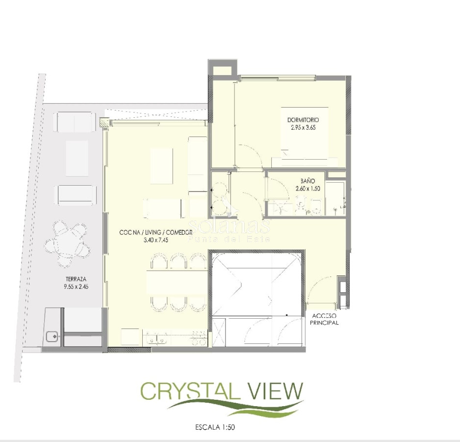 Apartamento ID.120 - Crystal View. Vista al Bosque. Financiado.