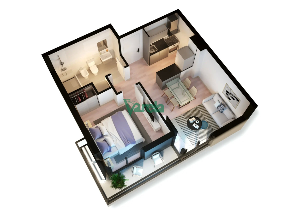 Apartamento ID.21093 - Venta apartamento, Malvin,2 dorm,1baño,terraza, amenities,estrena 2025