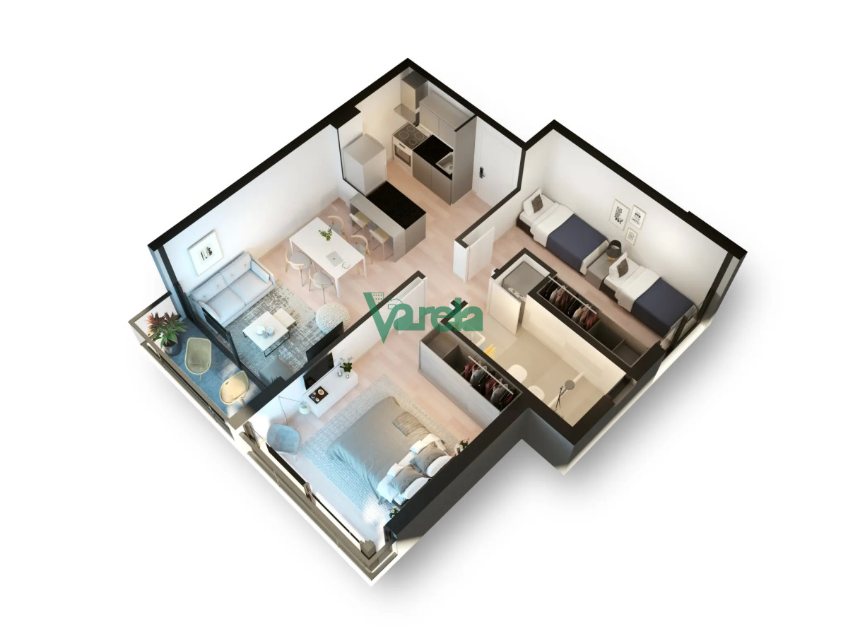 Apartamento ID.21093 - Venta apartamento, Malvin,2 dorm,1baño,terraza, amenities,estrena 2025