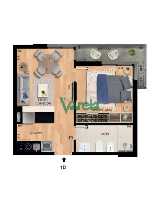 Apartamento ID.21093 - Venta apartamento, Malvin,2 dorm,1baño,terraza, amenities,estrena 2025