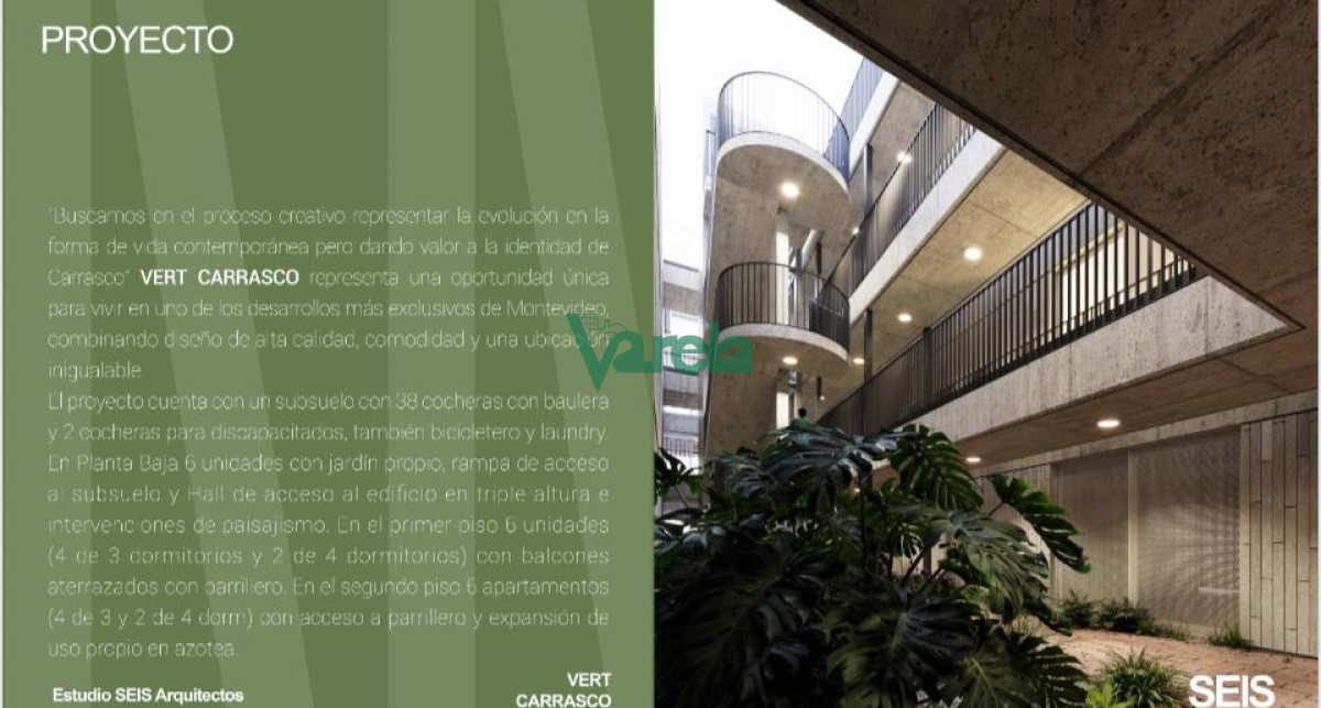 Apartamento ID.22732 - Venta apartamento,Carrasco,3 dormitorios, 3 baños, terraza amplia con parrillero, seguridad