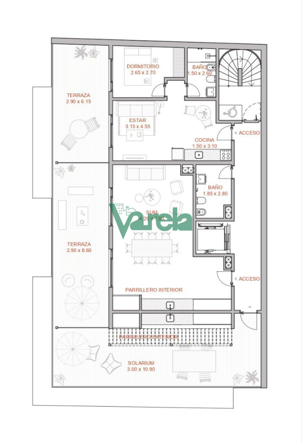 Apartamento ID.22221 - VENTA APTO Cordon, Plaza Seregni, 1 dormitorio, estrena, terr.lav, !!!