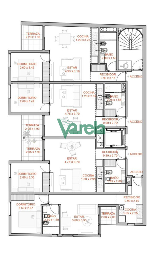 Apartamento ID.22221 - VENTA APTO Cordon, Plaza Seregni, 1 dormitorio, estrena, terr.lav, !!!
