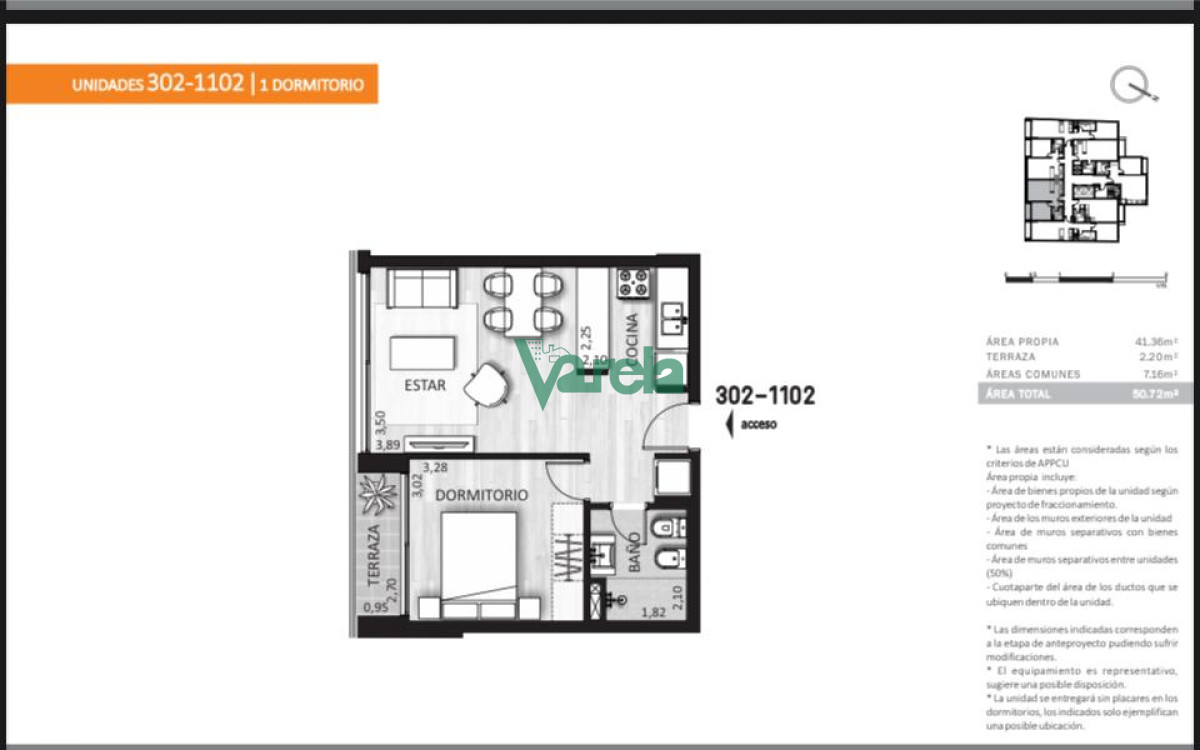 Apartamento ID.22672 - VENTA APTO Cordon, 1 dormitorio, a estrenar, amplio, edificio con parrillero,co -work y gimnasio, en regimen de vivienda promovida