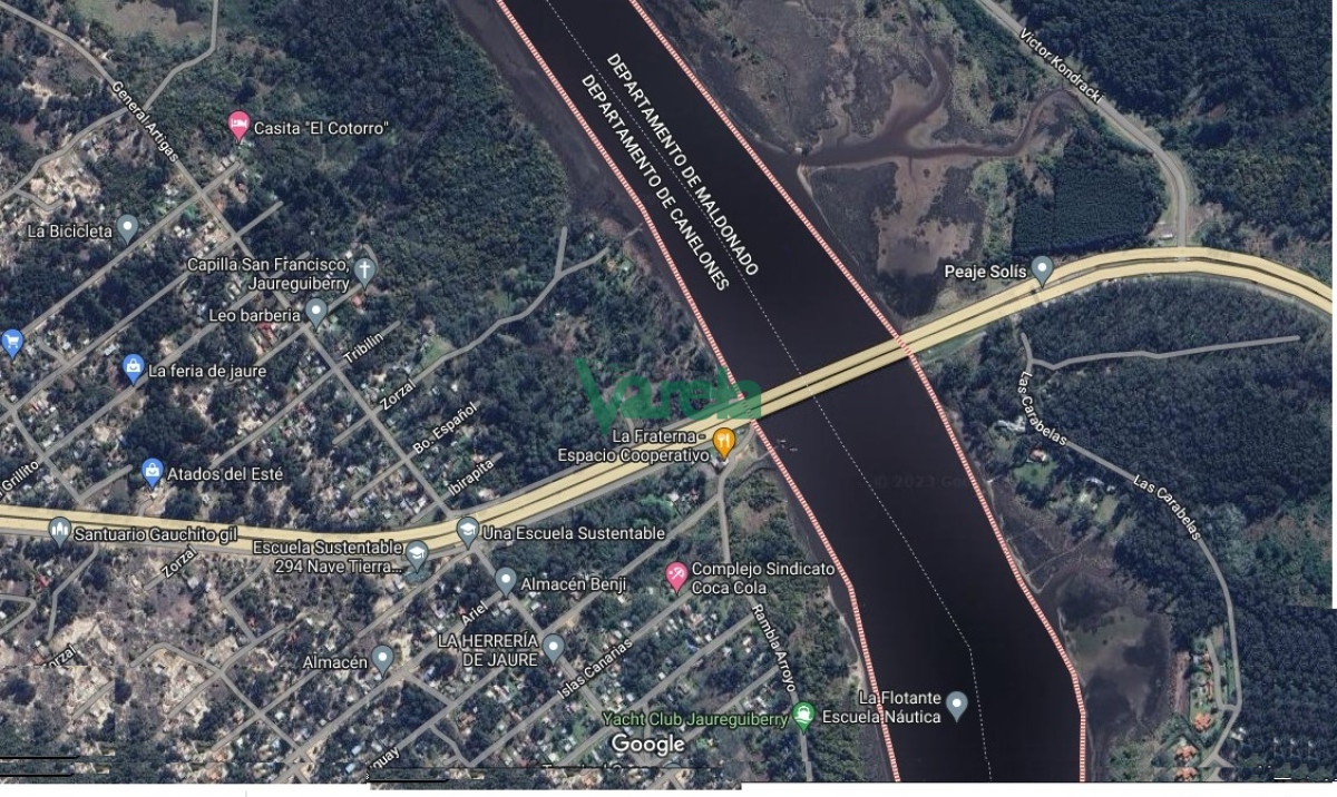 Chacra ID.21921 - Chacra en venta 11.6  has. con 348 metros con costa sobre Arroyo Solis, Jaureguiberry