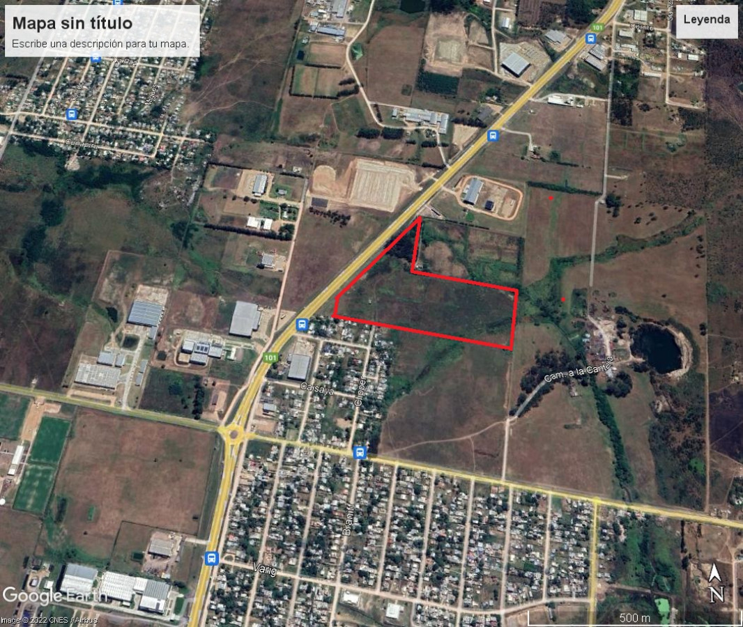 Venta Chacra,  sobre Ruta 101, ideal logística