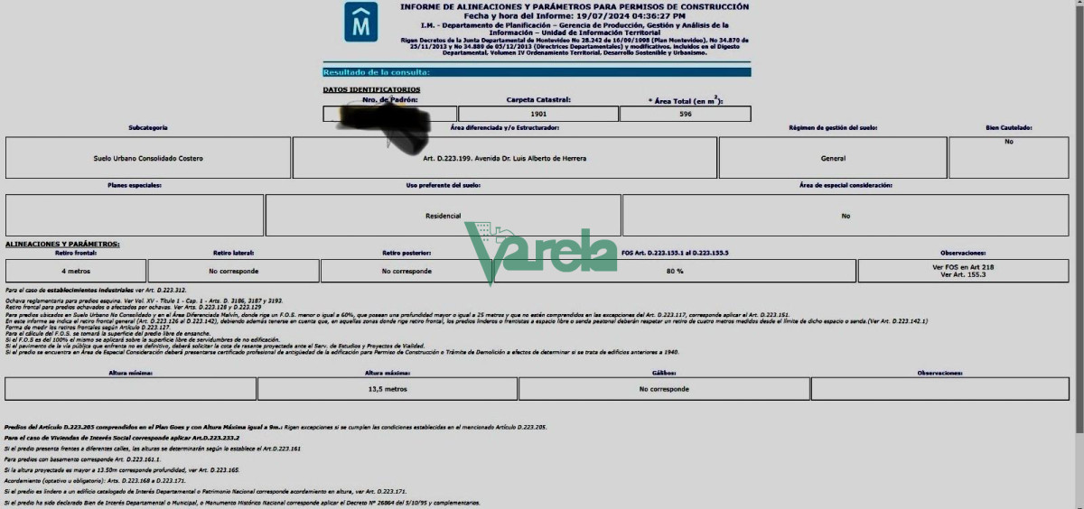 Terreno ID.22284 - venta terreno en montevideo shopping pocitos sobre avenida