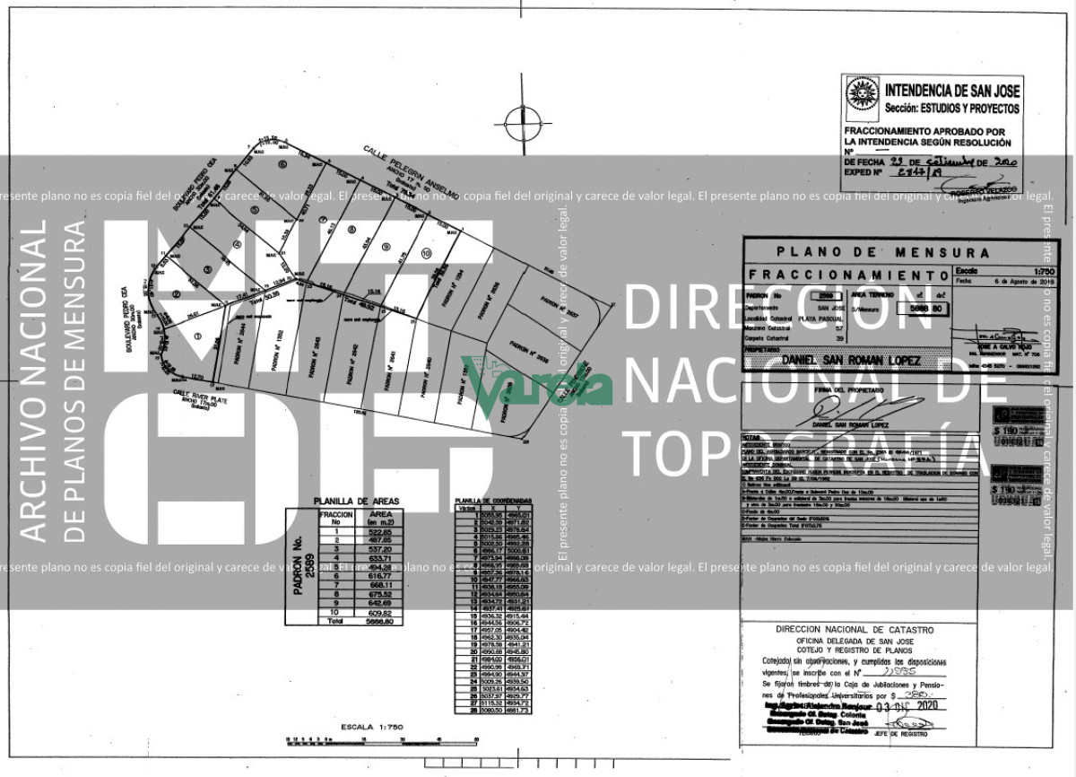 Terreno ID.21477 - Terreno en venta financiado a pura cuota en Playa Pascual