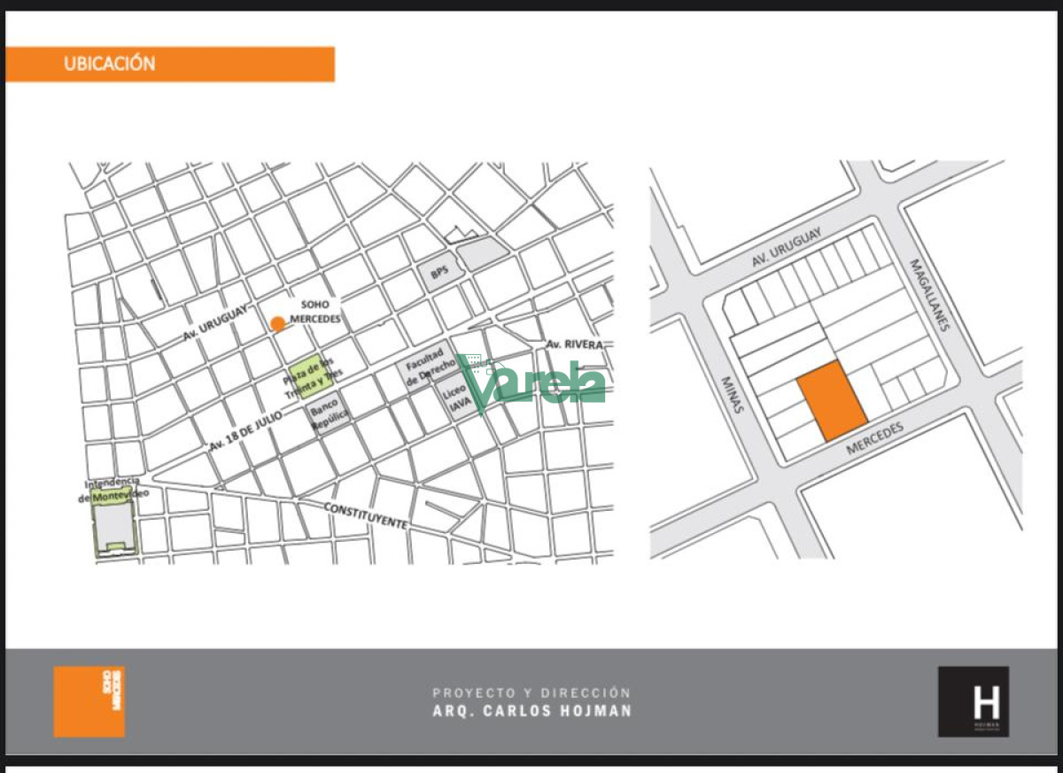 Apartamento ID.22672 - VENTA APTO Cordon, 1 dormitorio, a estrenar, amplio, edificio con parrillero,co -work y gimnasio, en regimen de vivienda promovida