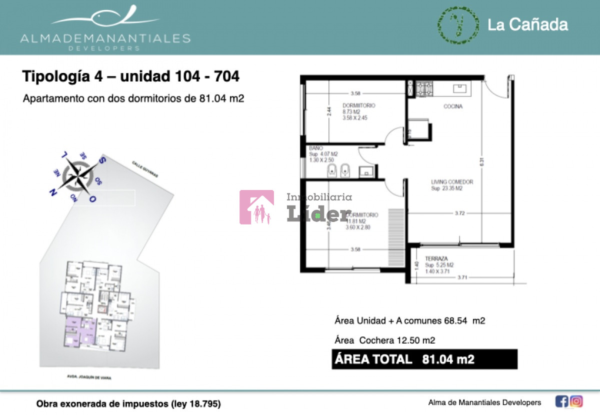 Apartamento ID.536 - La Cañada Ideal para inversores que buscan renta con beneficios impositivos.