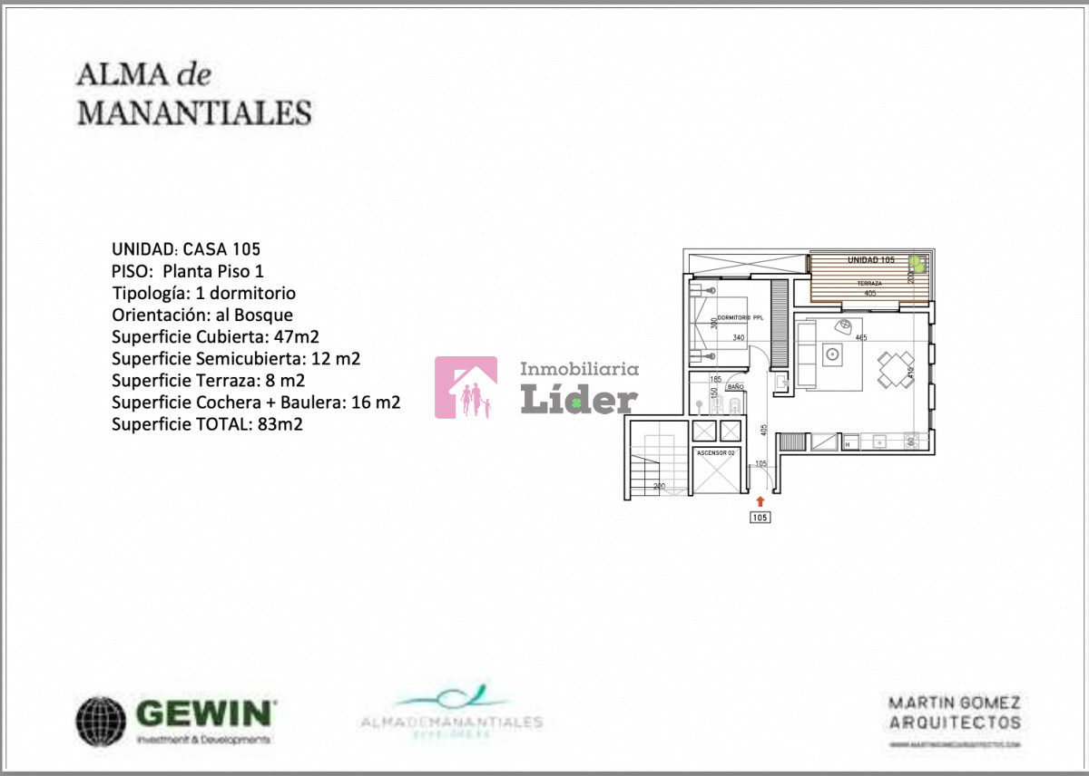 Apartamento ID.529 - Departamento en Alma de Manantiales