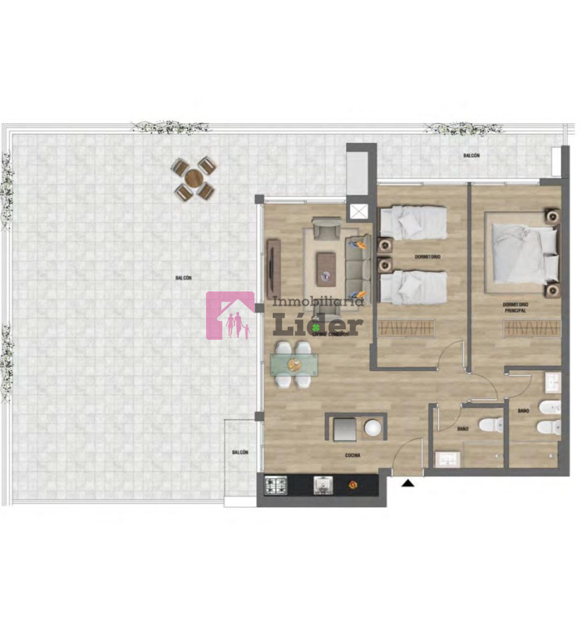 Apartamento ID.581 - Apartamento 2 dormitorios en primera linea, Punta del Este