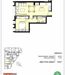 Departamento 50m en Ocean Drive Country