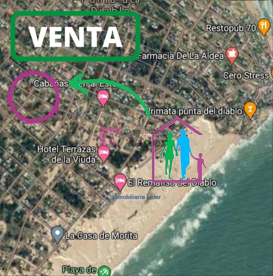Terreno ID.254 - Terreno En Playa La Viuda  Punta Del Diablo