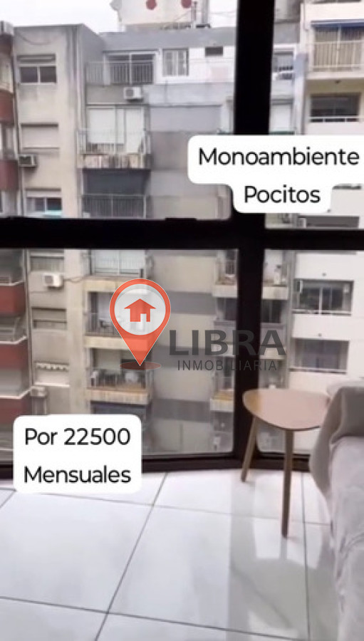 Apartamento ID.10103 - Alquiler Monoambiente Amoblado, Pocitos