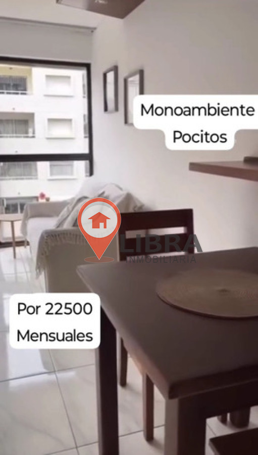 Apartamento ID.10103 - Alquiler Monoambiente Amoblado, Pocitos