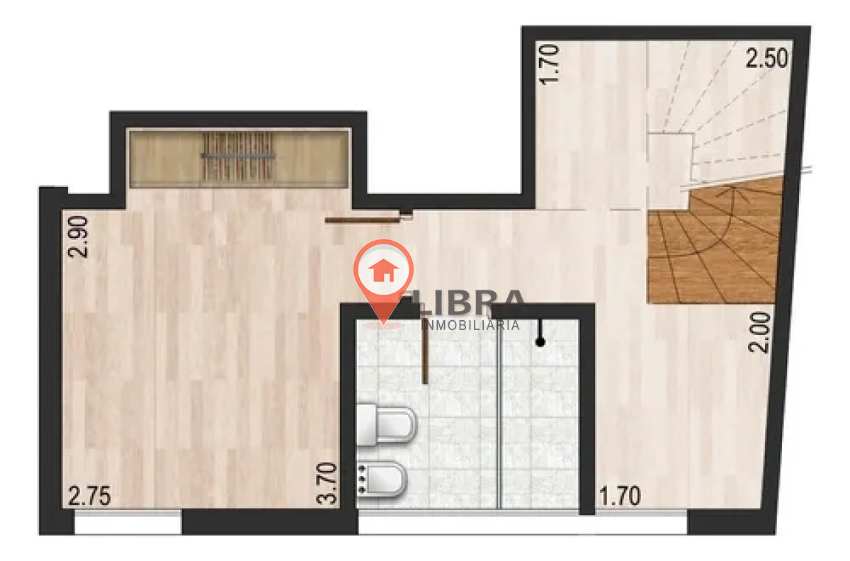 Apartamento ID.9749 - Hermoso Apartamento En Pocitos De Un Dormitorio Y Gran Terraza Con Parrillero