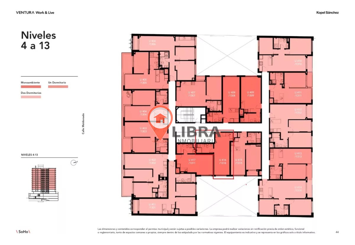 Apartamento ID.5835 - APARTAMENTO MONOAMBIENTE EN PALERMO!!