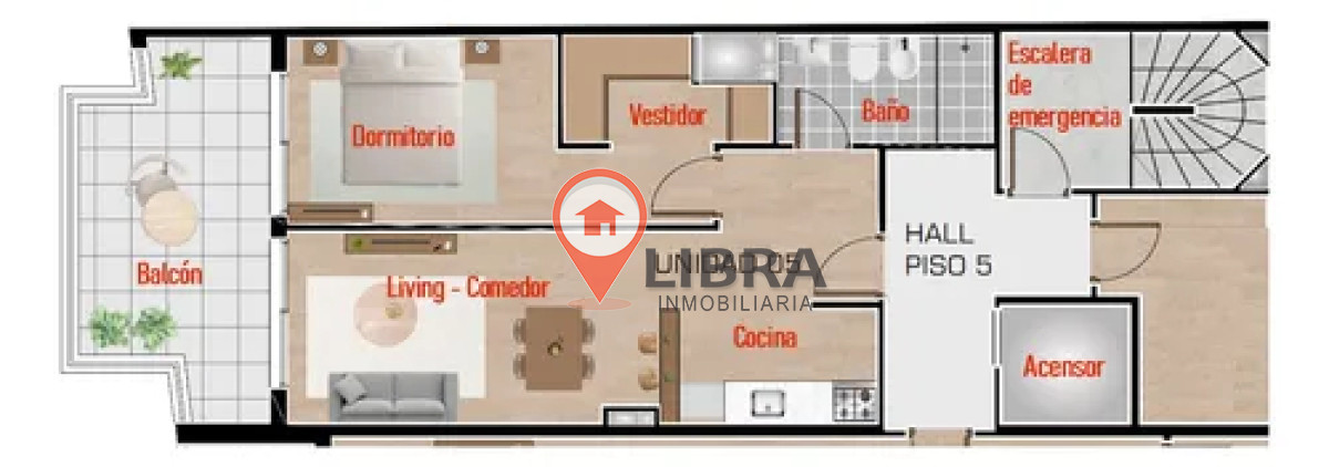 Apartamento ID.9836 - Hermoso Apartamento De Un Dormitorio Con Vestidor Y Garage En La Comercial