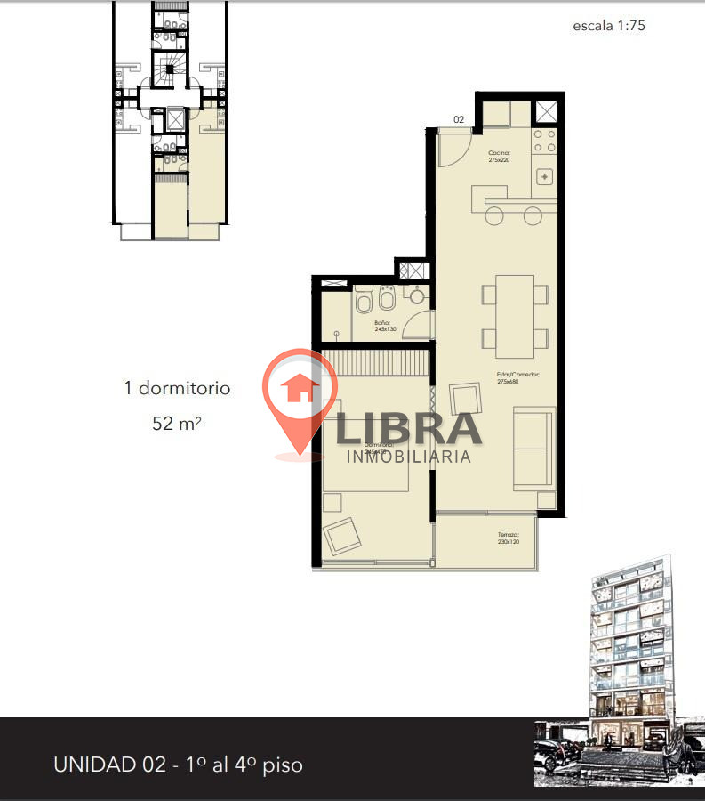 Apartamento ID.7363 - Hermoso Apartamento De 1 Dormitorio En Pocitos Con Balcón Y Garaje Amoblado