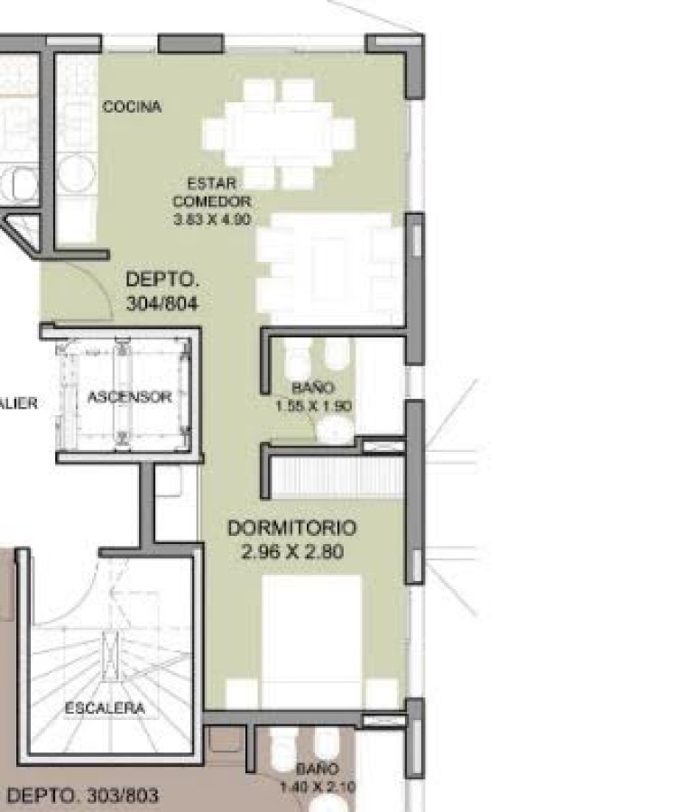 Apartamento ID.10599 - Alquiler Hermoso Apartamento 1 Dormitorio En Pocitos