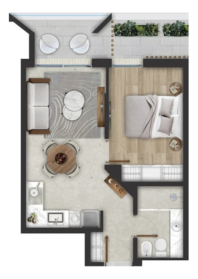 Apartamento ID.11623 - ALQUILER DEPARTAMENTO UN DORMITORIO CARRASCO NORTE