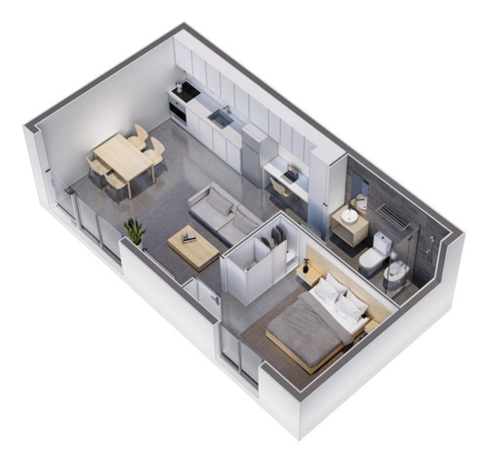 Apartamento ID.11953 - Alquiler de apartamento 1 dormitorio en Aguada