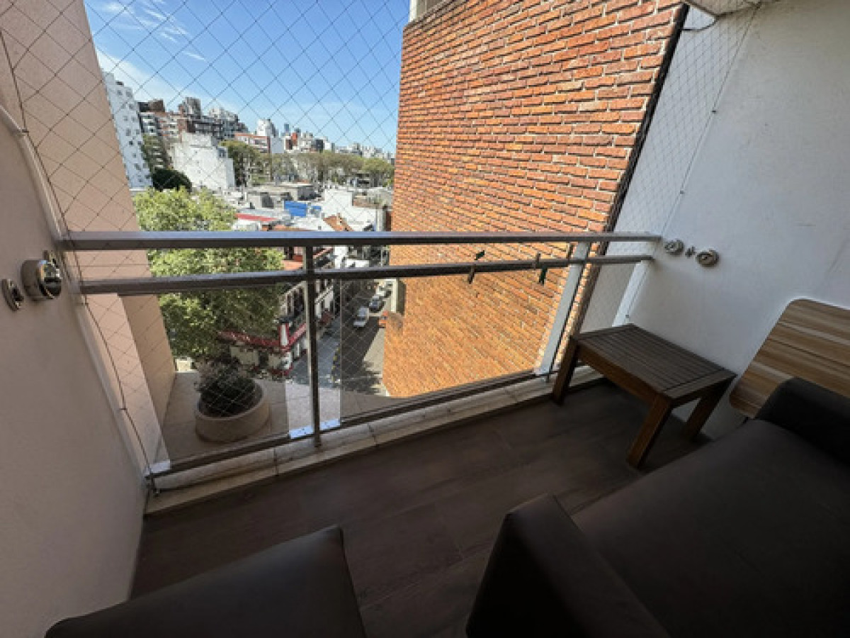 Apartamento ID.12325 - Alquiler Monoambiente Al Frente Amoblado Luminoso En Pocitos