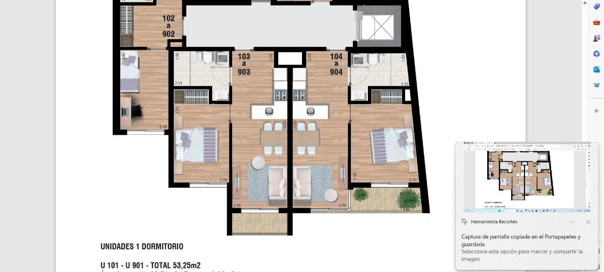 Apartamento ID.5877 - Venta Apartamento 1 Dormitorio. (Proyecto en construcción) Edificio Tatuape. Cordón Montevideo.