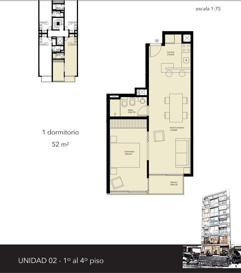 Apartamento ID.7363 - Hermoso Apartamento De 1 Dormitorio En Pocitos Con Balcón Y Garaje Amoblado